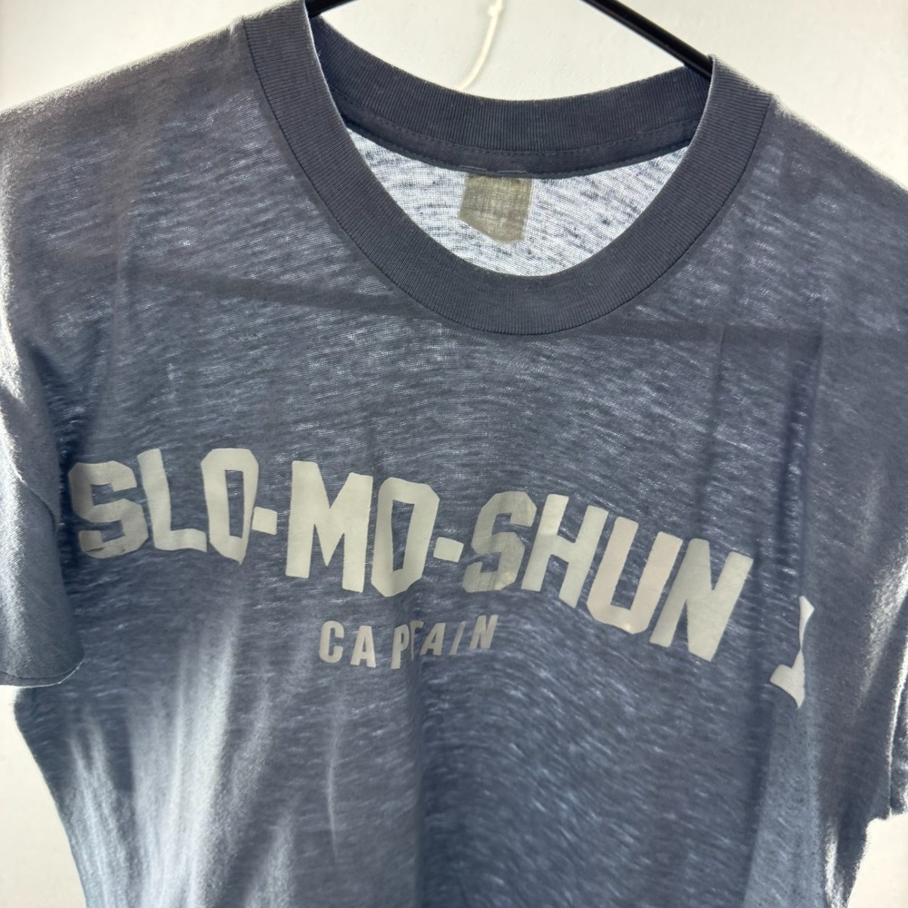 Vintage 70s 80s Paper Thin T Shirt Mens Fits Small Single Sitch Slo Mo Shun